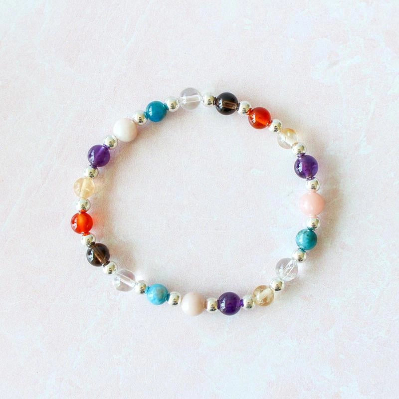 Multicolored beaded bracelet