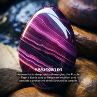 Purple Tiger'S Eye Bracelet - Tranquility, Clarity, Harmony
