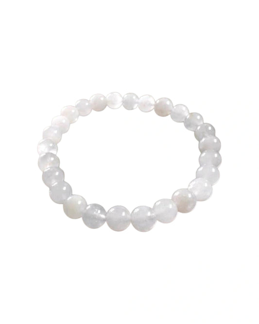 Pearl bracelet on a white background